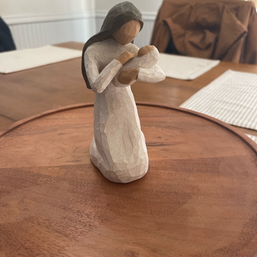 Willow Tree Mary & Baby Jesus- Brown and Cream